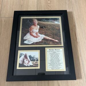 Marilyn Monroe Black and Gold Framed Art